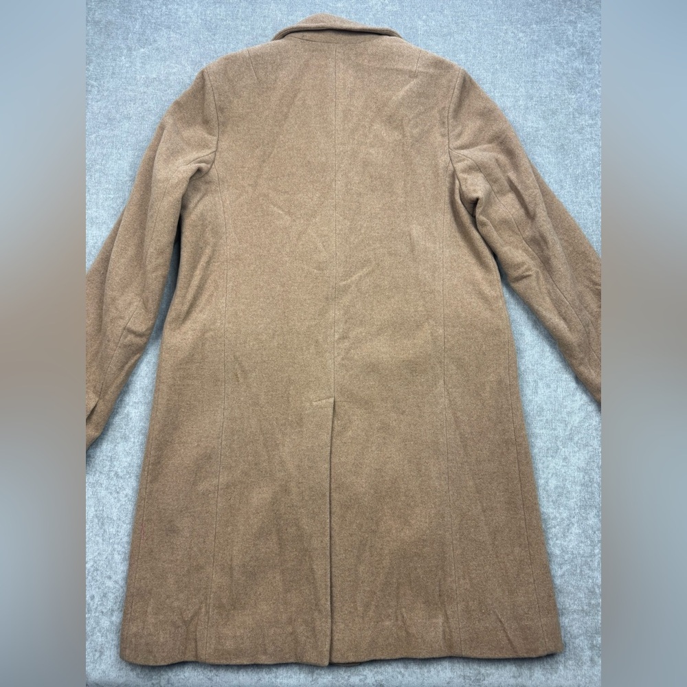 GAP Wool/Cashmere Camel long coat w/Pink Lining Women’s size large - Picture 4 of 10